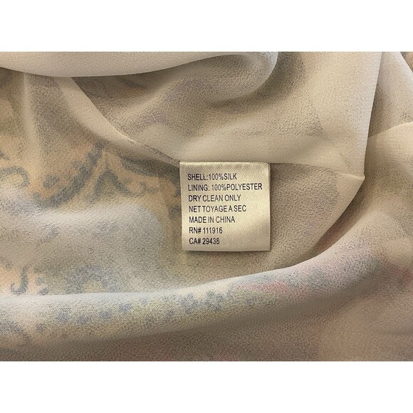 Yumi Kim Enchanted Silk Maxi Dress‎ Mosaic Print Back Cutout Detail Size Medium - Picture 8 of 11